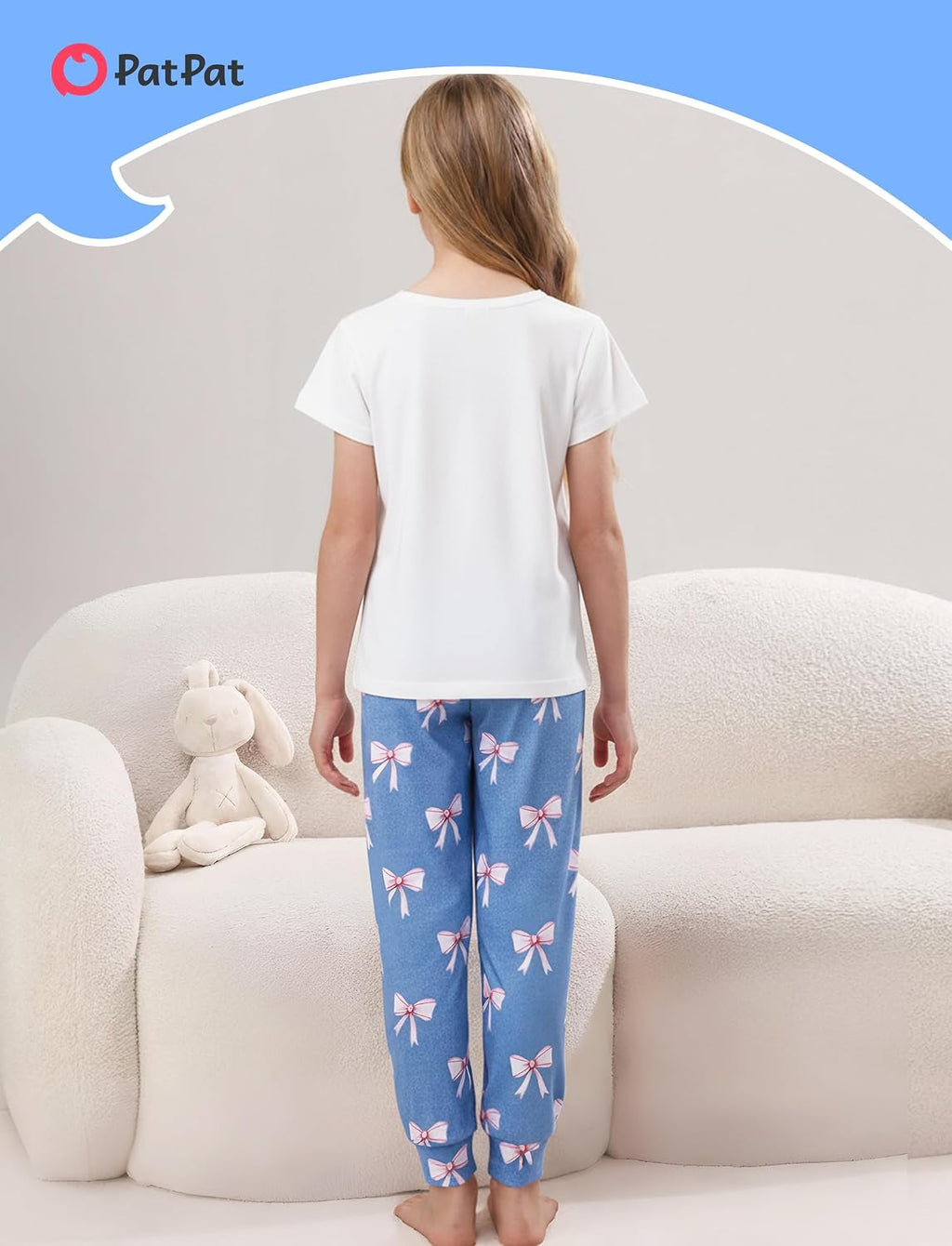 PATPAT Girls Pajamas Soft Pjs Long Sleeve Tops and Pants Loungewear Sets