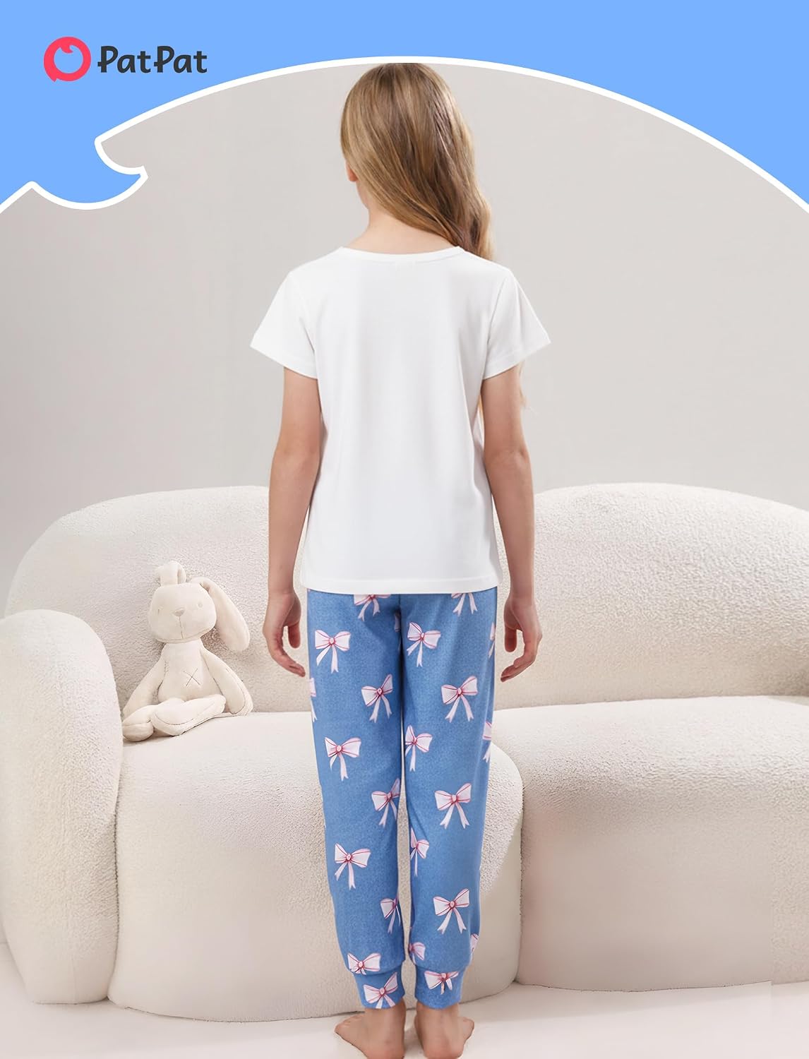 PATPAT Girls Pajamas Soft Pjs Long Sleeve Tops and Pants Loungewear Sets