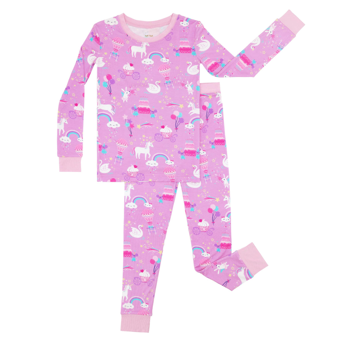 Little Sleepies Two-Piece Pajama Set, Viscose from Bamboo, Toddler Kids PJs