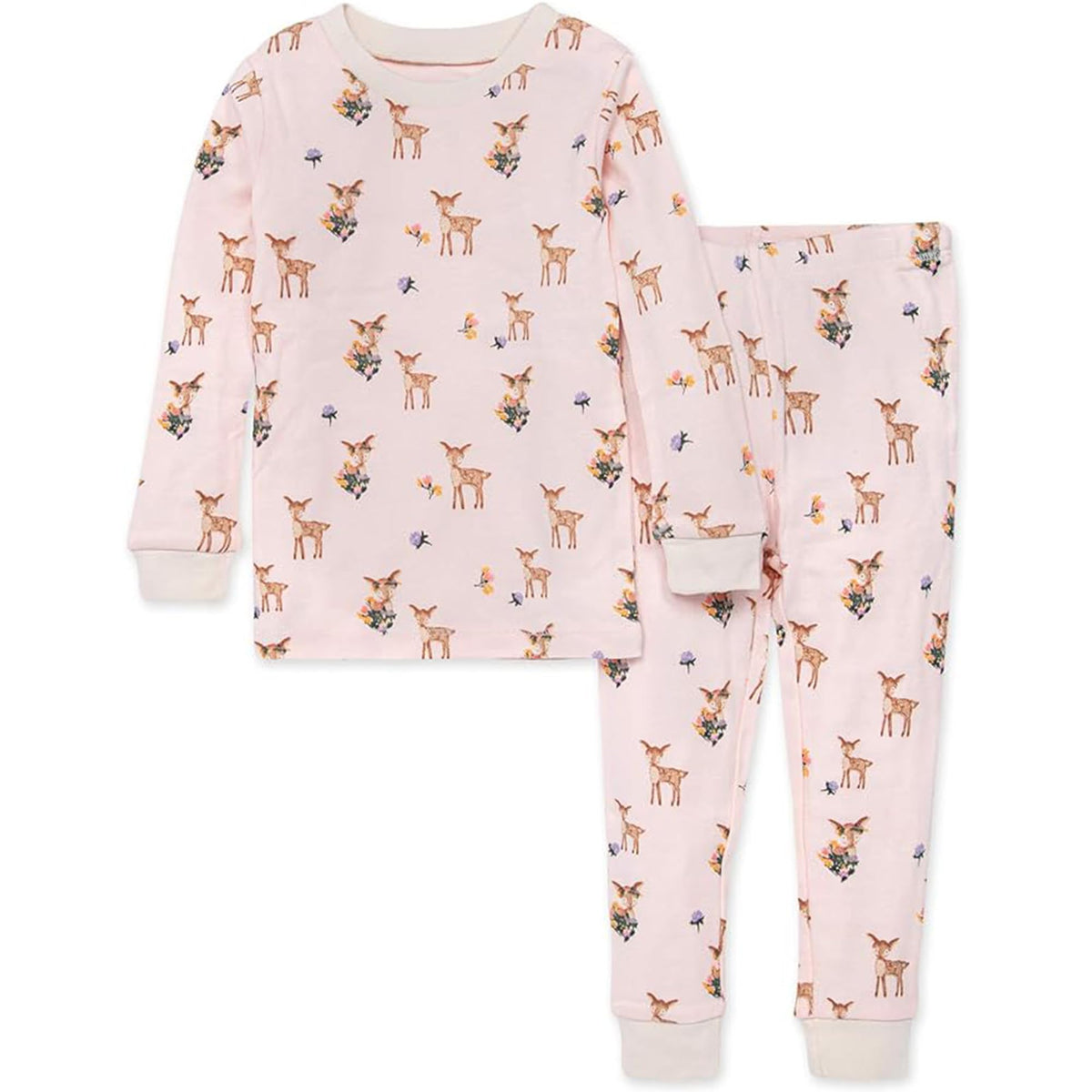 Burt's Bees Baby Girls Organic Cotton Pajamas, Toddler PJ Set, 2-PC