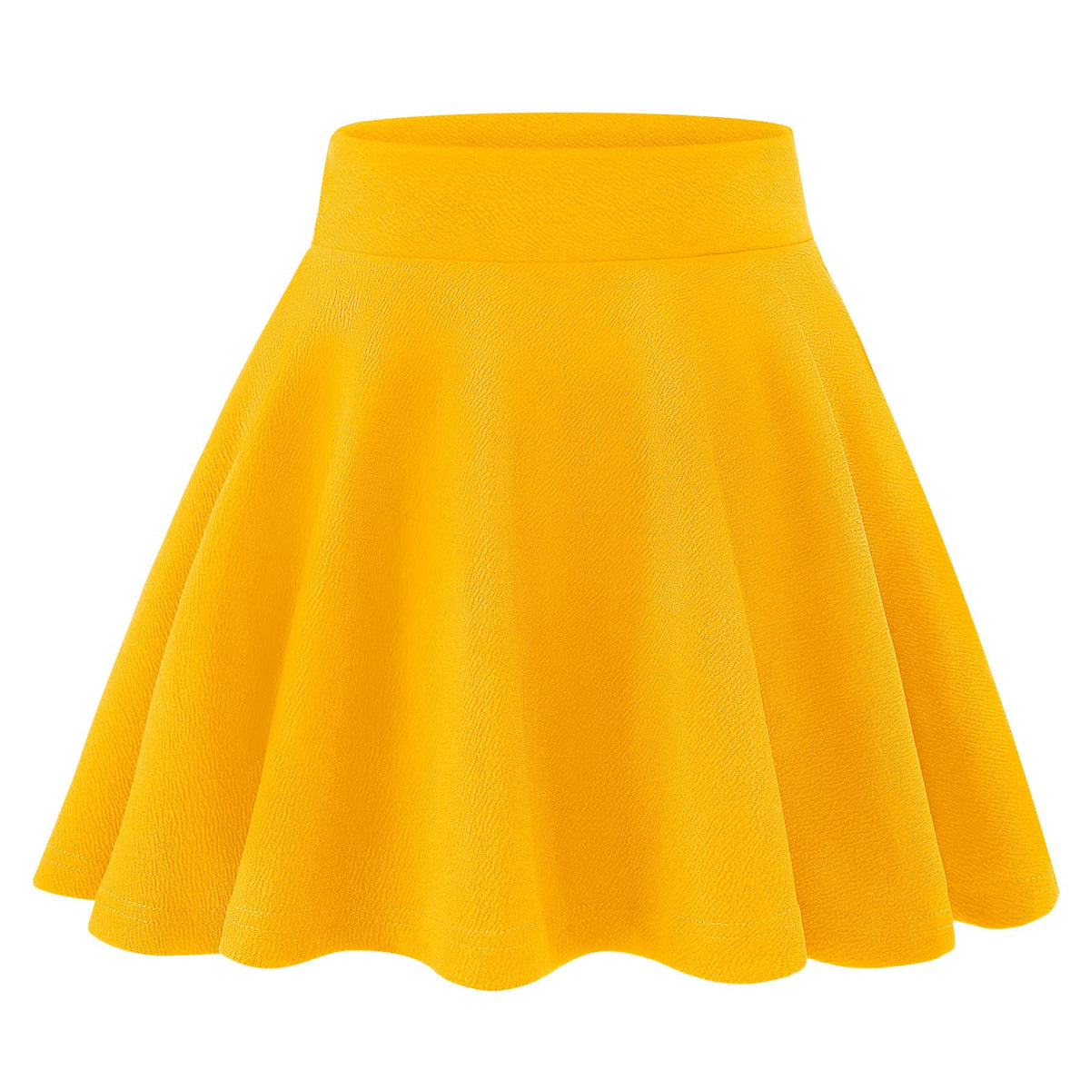 KEREDA Girls Casual Mini High Waist Flared Pleated Skater Uniform Skirts