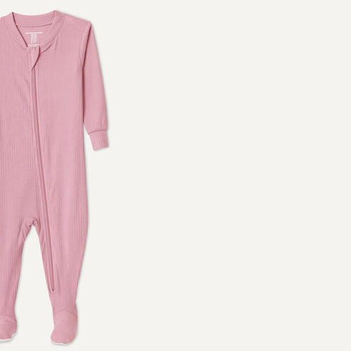 Amazon Essentials Unisex Babies' Ribbed Footed Pajamas