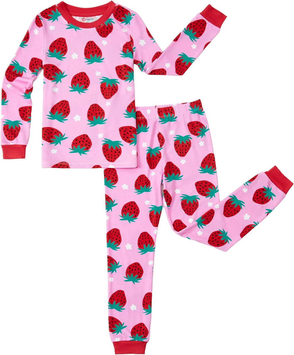 PATPAT Toddler & Kids Pajama Sets with Bamboo Viscose, Snug Fit Pjs for Girls, All-Season Comfort Sleepwear, Ages 2-12 Years