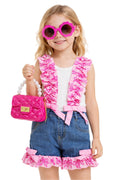 Girls' Short Sets - Trendy and Comfortable Summer Outfits for Girls Fashionable Clothing Sets 4pc