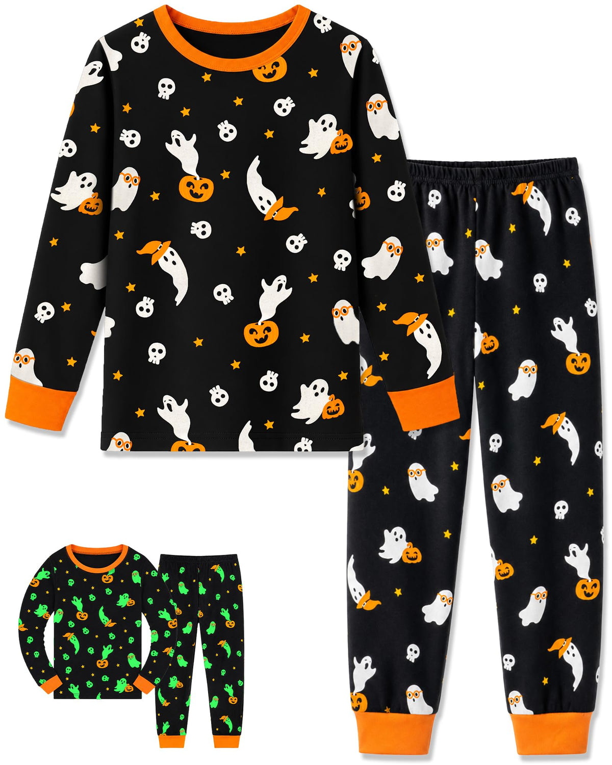 HONGTEYA Cotton Kids Toddler Clothes Set Long Sleeve for Boys Girls 3-8T