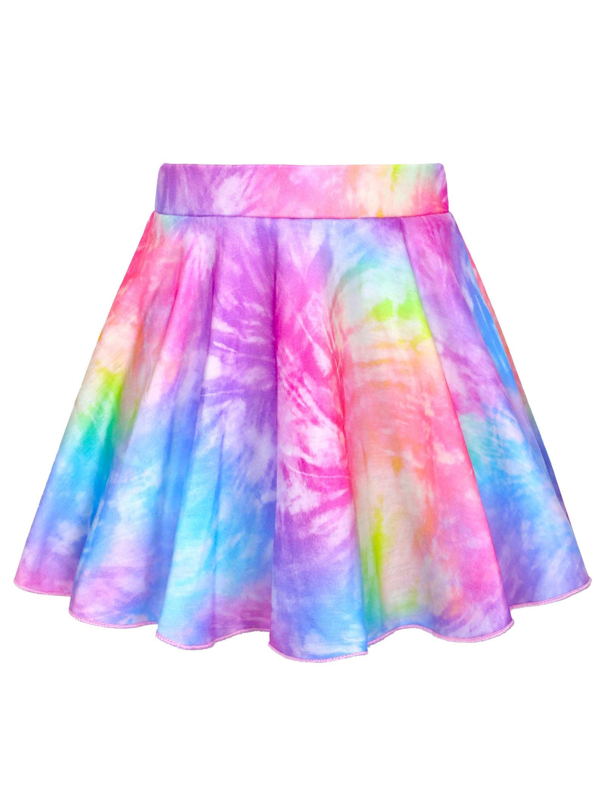 Girls Skorts Stretchy Cheer Skirts for Girls with Built-in Shorts