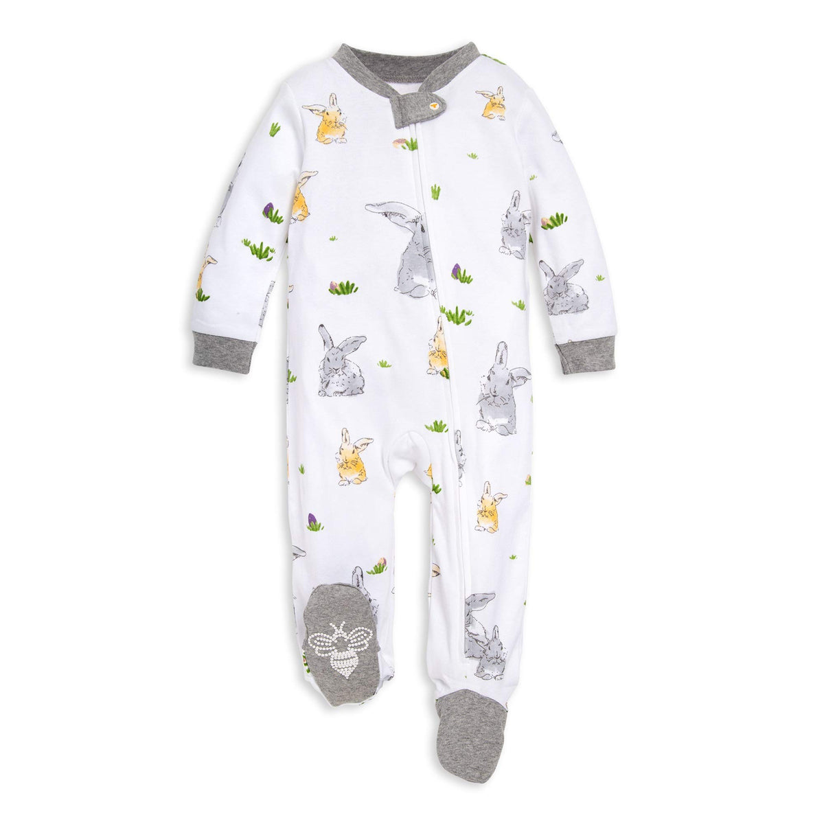 Burt's Bees Baby Boys Footless Pajamas, Sleep and Play Loose Fit, 100% Organic Cotton Soft One-piece PJs, Sizes NB to 6-9 Months
