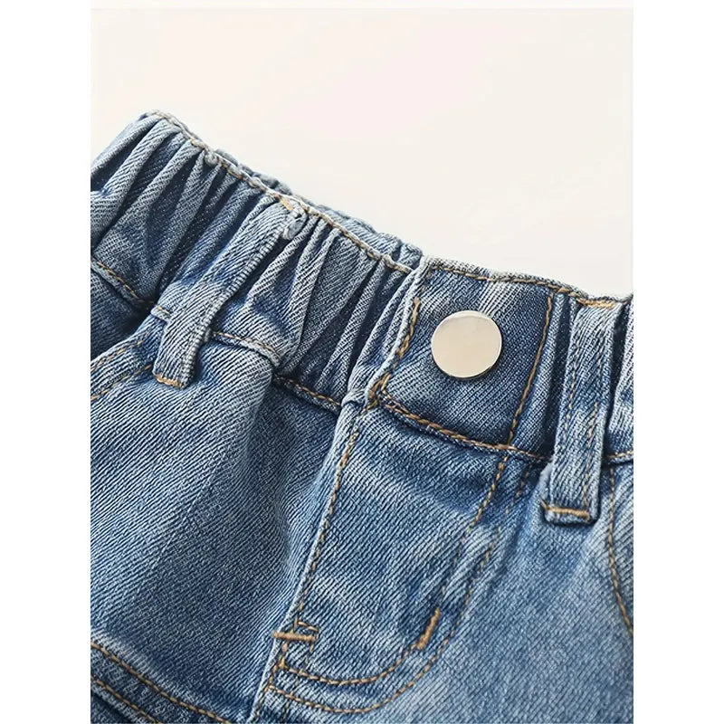 Girls' Trendy Layered Mini Skirt with Pockets - Comfortable Pop-Culture Inspired Kids' Bottoms, Mini Skirts