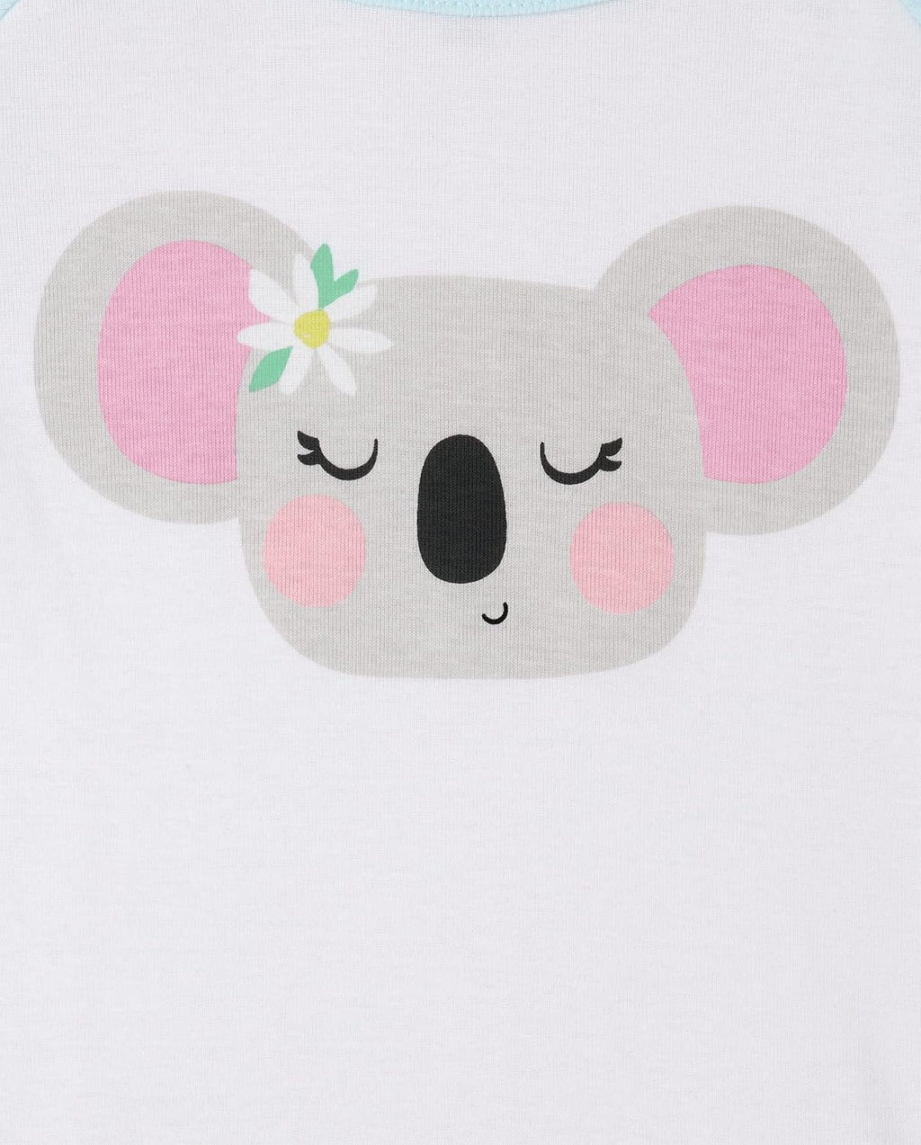 The Children's Place girls Long Sleeve Top and Pants Snug Fit 100% Cotton 2 Piece Pajama Set