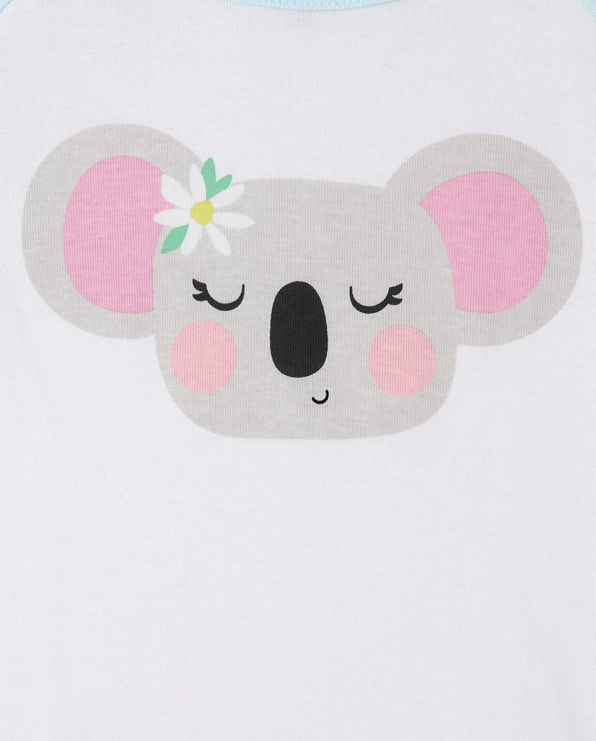 The Children's Place girls Long Sleeve Top and Pants Snug Fit 100% Cotton 2 Piece Pajama Set