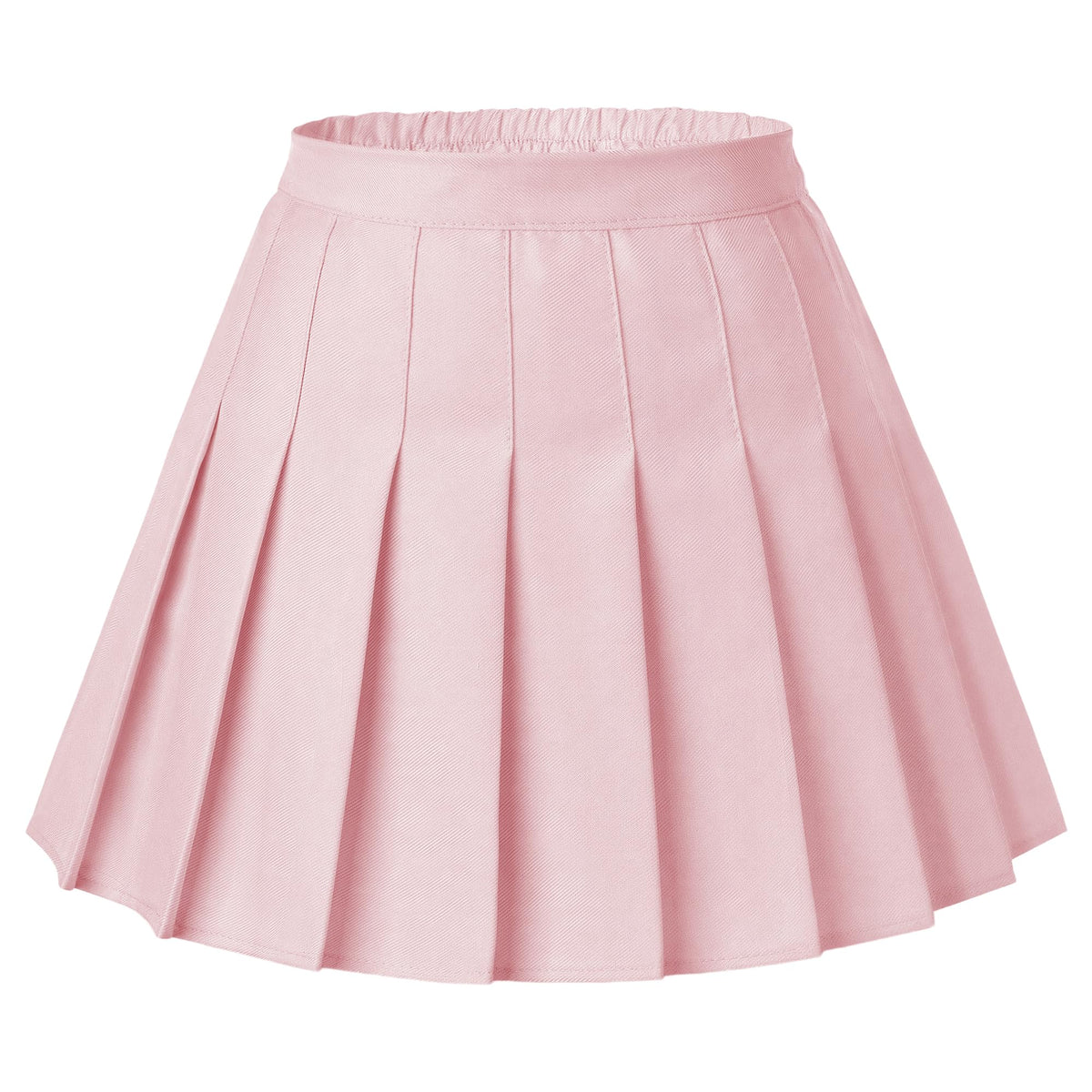 Girls Pleated Skirt Classic Pleated Uniform Skirts with Elastic Waistband School Uniform Tennis Dress with Lining Shorts
