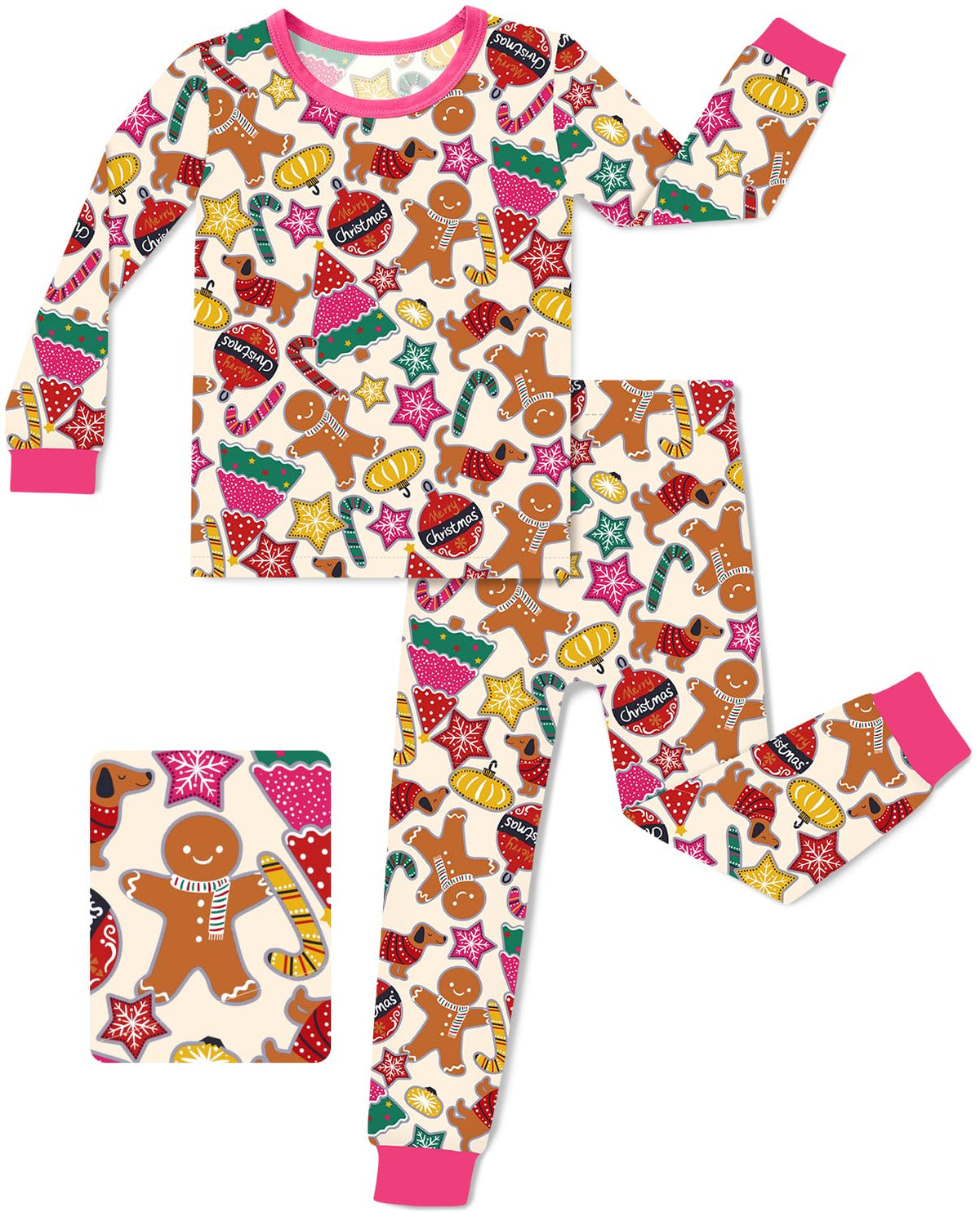 babee Reshinee Bamboo Viscose Toddler Girls Kids Pajamas Unicorn Mermaid Pjs Long Sleeve Snug fit 12M-8Y 2pcs Soft Jammies