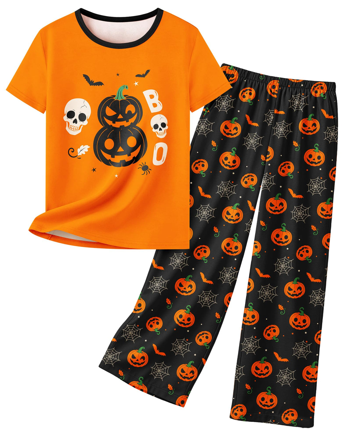 Girls Pajamas Short Sleeve Pants Pjs for Big Girls Sleepwear Kids Clothes Sets Cute Soft Loungewear Size 7-14