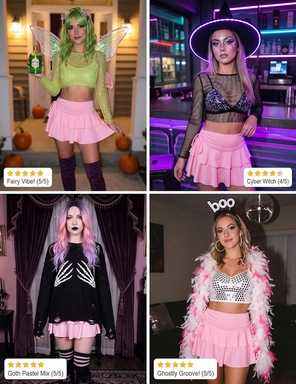 Avidlove Mini Skirts for Women Casual Micro Y2K Pleated Skirt Layered Ruffle Short Skirts Cheer Skirt Cosplay Outfits S-XXL