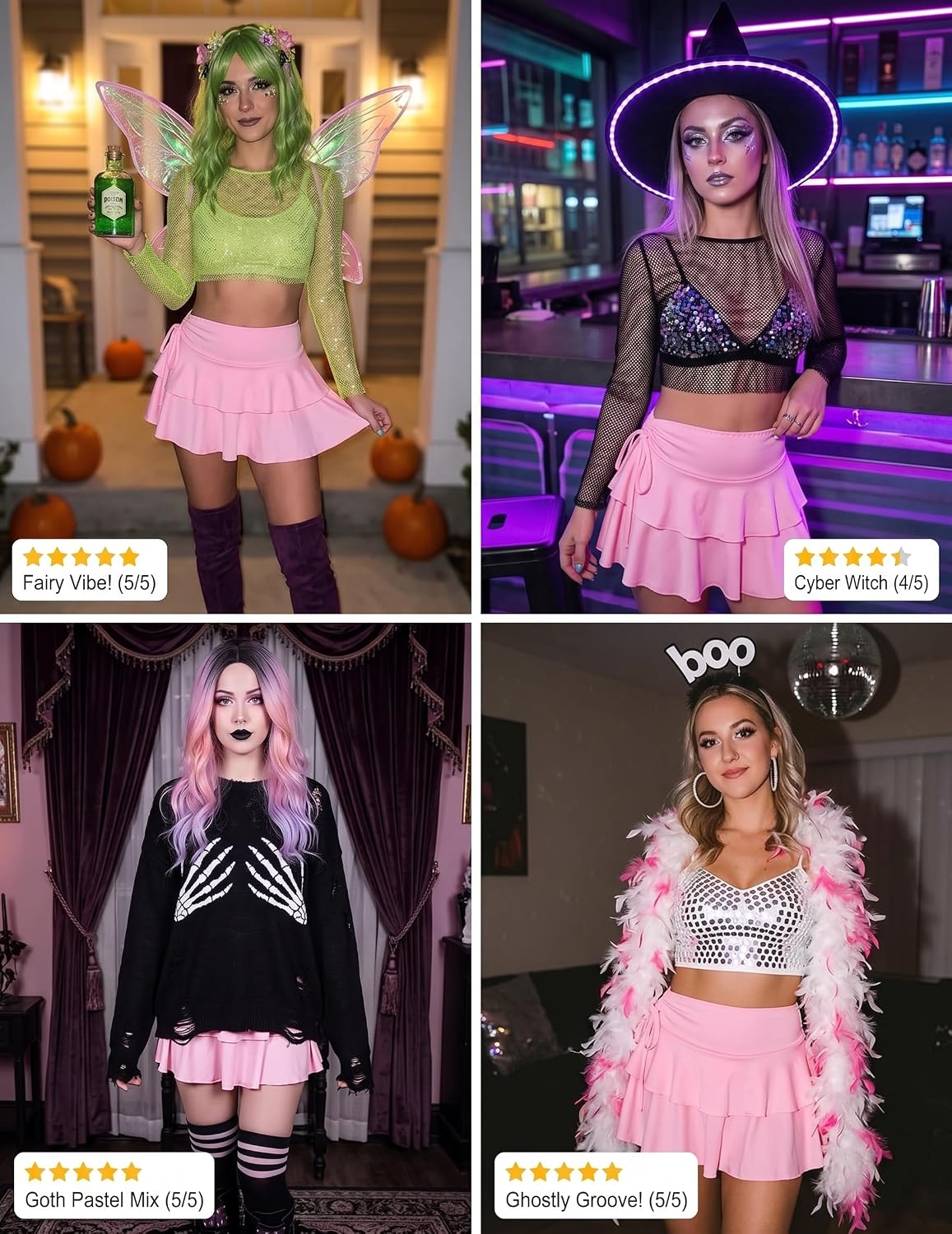 Avidlove Mini Skirts for Women Casual Micro Y2K Pleated Skirt Layered Ruffle Short Skirts Cheer Skirt Cosplay Outfits S-XXL
