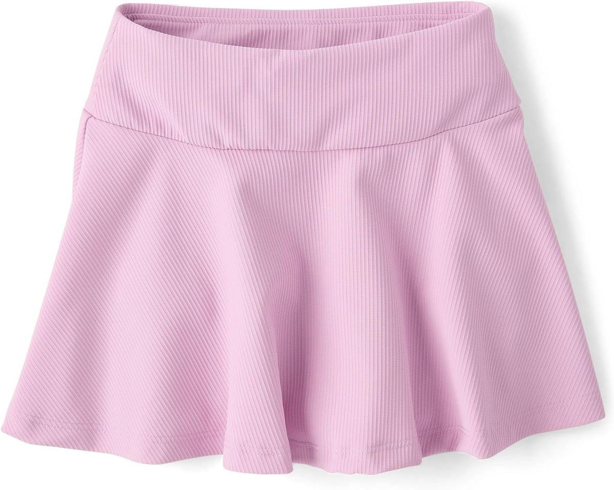 The Children's Place Girls' Active Quick Dry High Rise Textured Skorts
