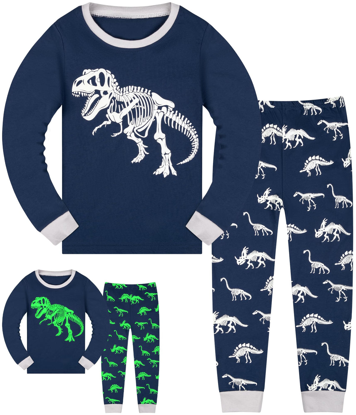 HONGTEYA Cotton Kids Toddler Clothes Set Long Sleeve for Boys Girls 3-8T