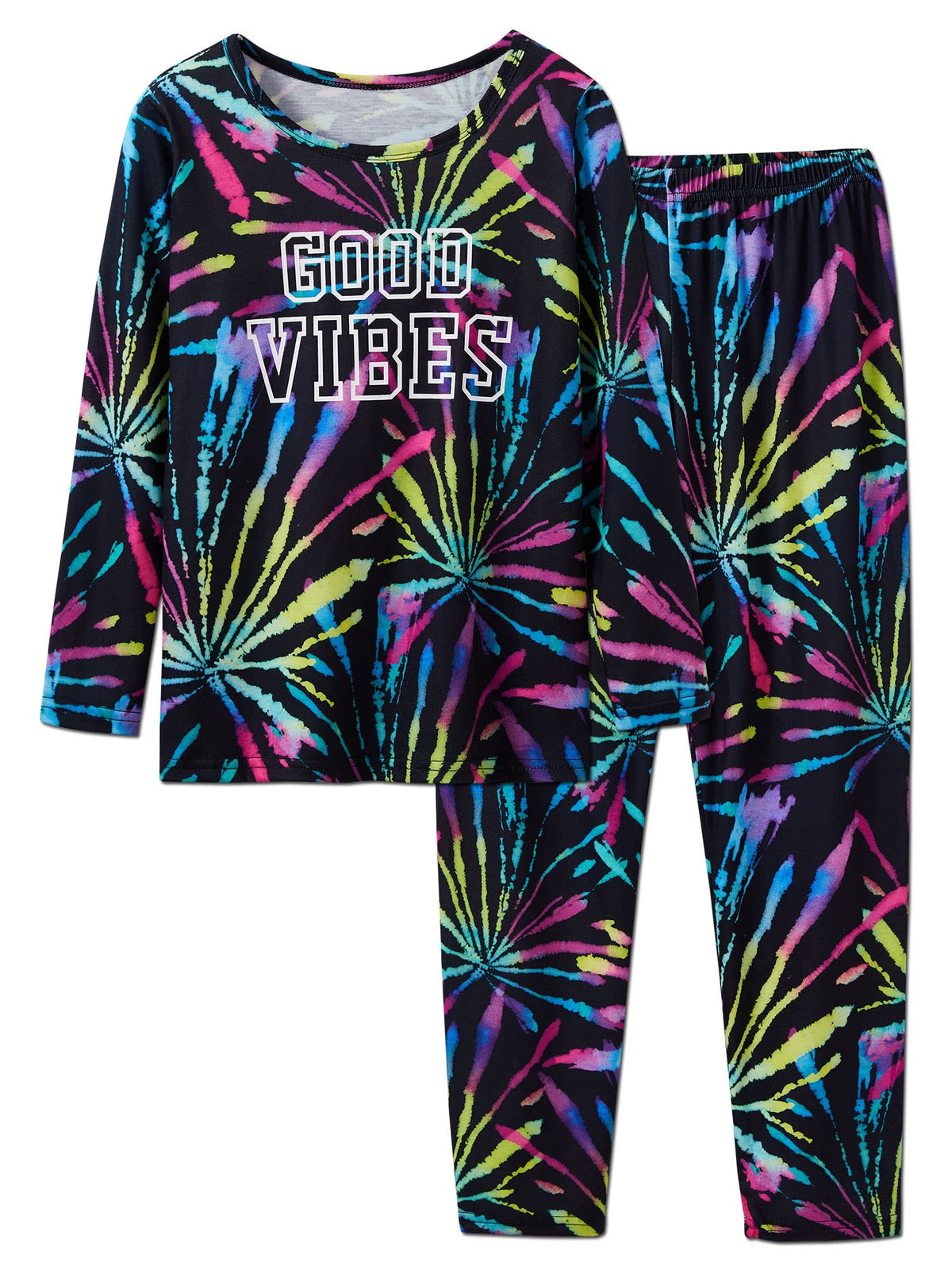 Topgal Girls Long Sleeve Pajamas, 2-Piece Top and Pants, Sizes 6-18