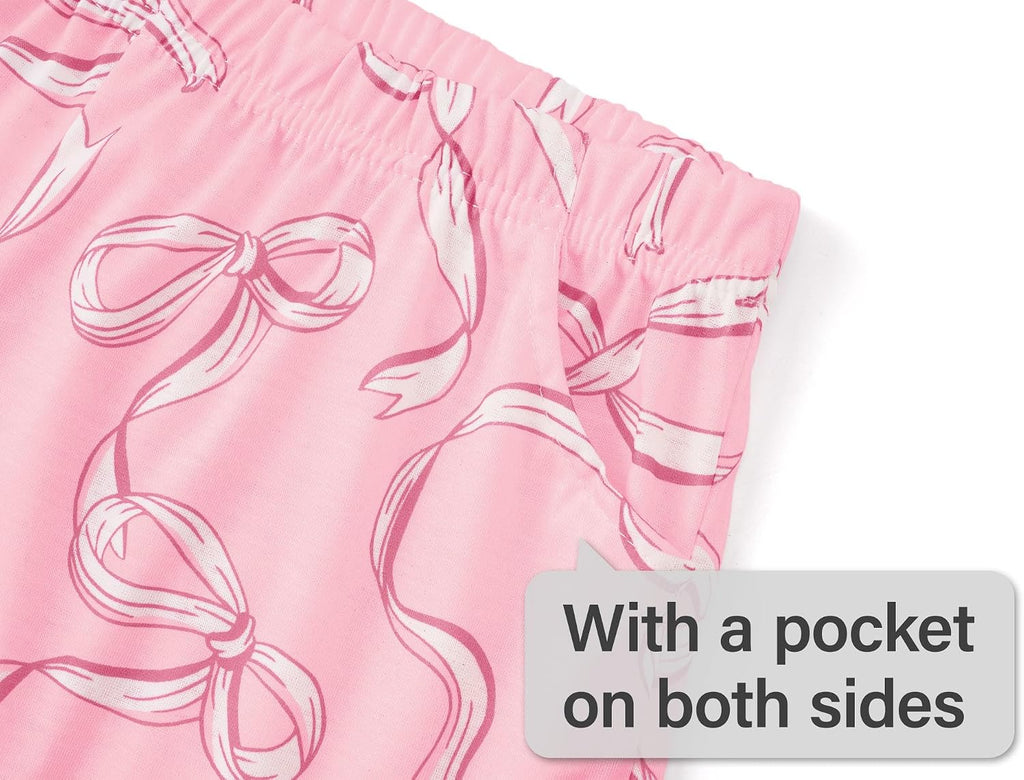 Topgal Girls Summer Pajama Set Cute Prints Short Sleeves Shorts Size 6-18