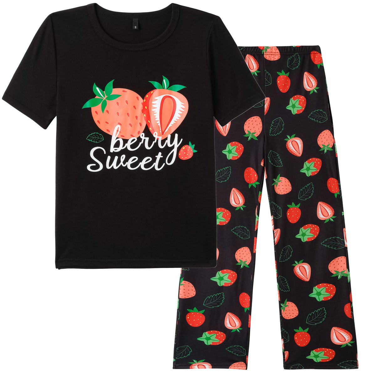 Vopmocld Big Girls' Short Sleeve Long Pant Pajama Sets 2PCS Teens Sleepwear