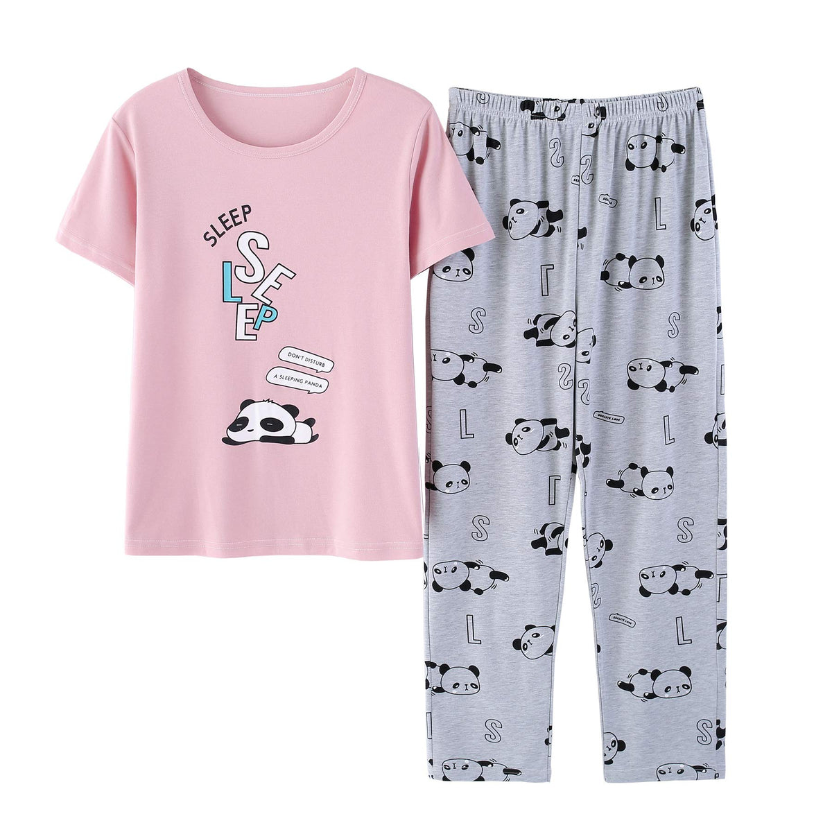 Vopmocld Big Girls' Short Sleeve Long Pant Pajama Sets 2PCS Teens Sleepwear