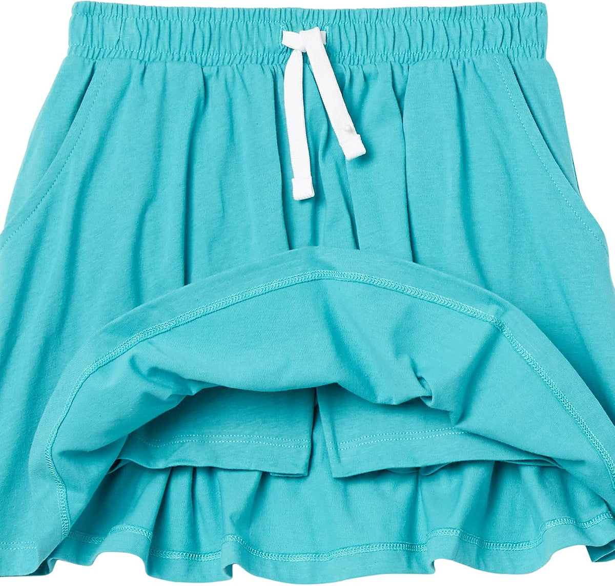 Amazon Essentials Girls and Toddlers' Knit Skorts with Elastic Waist and Built-in Shorts, Pack of 3