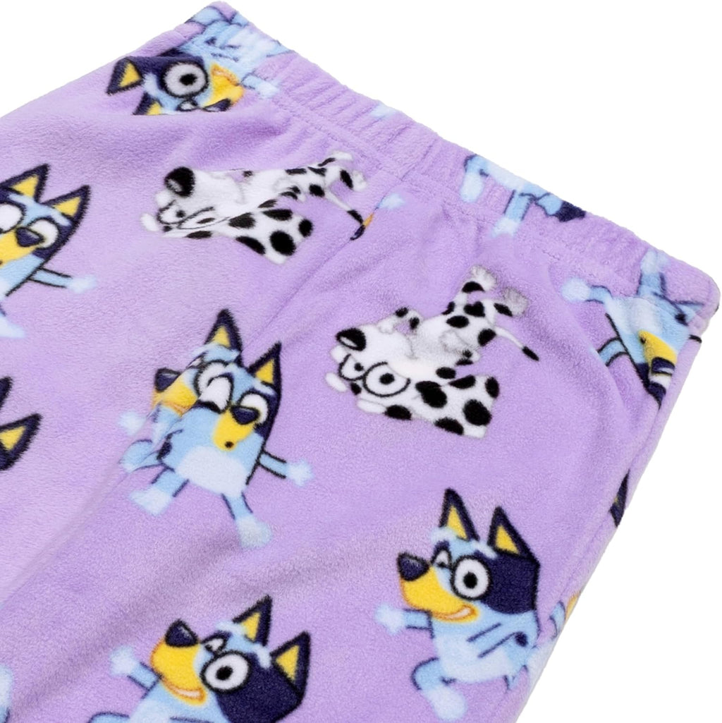Bluey Girls' 2-piece Loose-fit Pajama Set, Matching Long-Sleeve Pajamas