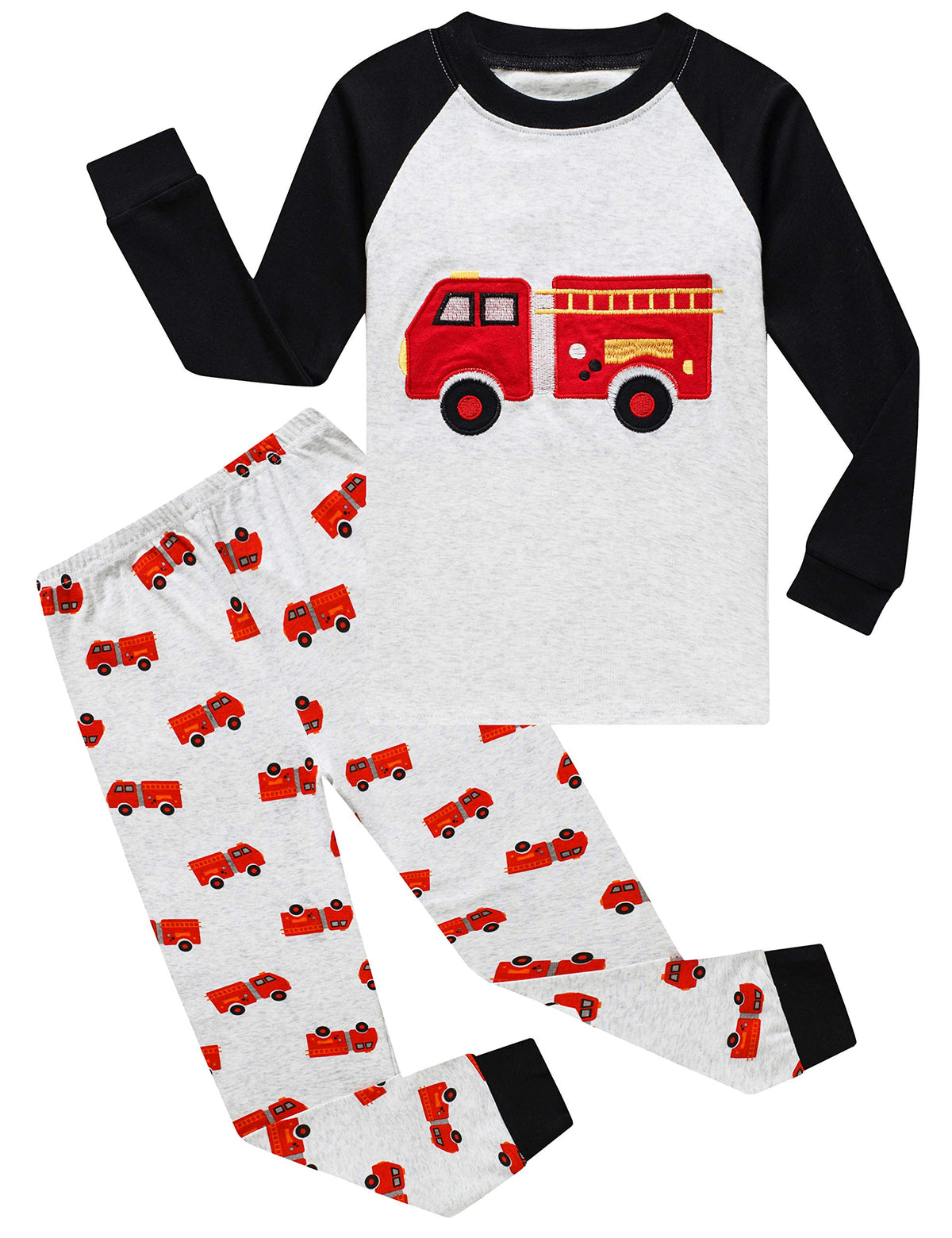 Family Feeling Little Boys Pajamas Sets 100% Cotton Long sleeve Pjs