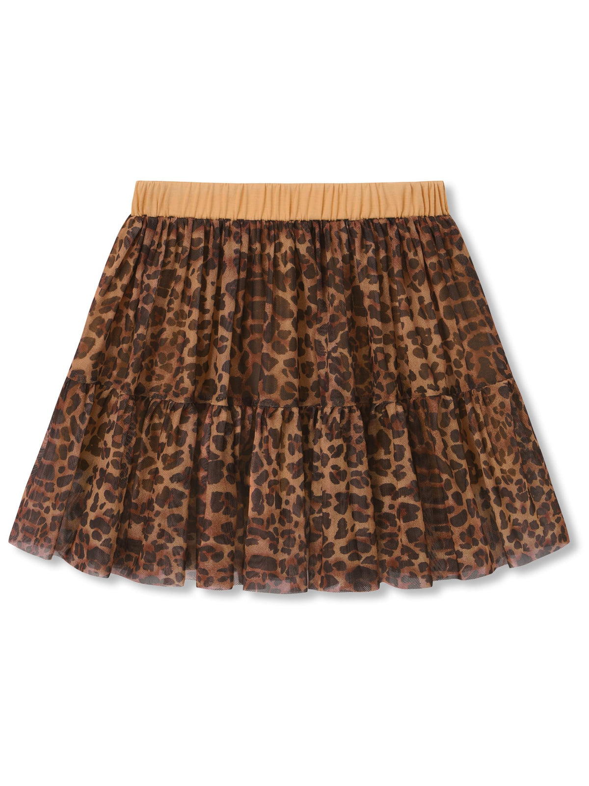 Girls High Waist Mesh Tulle Skort with Built-in Shorts Size 6-16