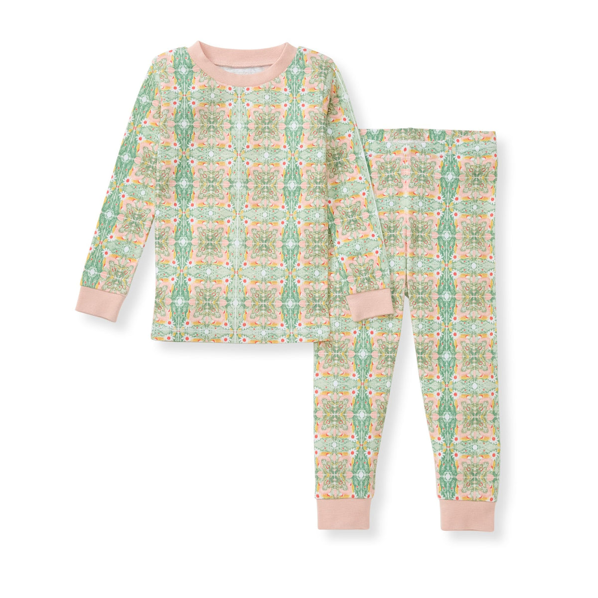 Burt's Bees Baby Girls Organic Cotton Pajamas, Toddler PJ Set, 2-PC