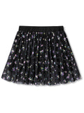 Girls High Waist Mesh Tulle Skort with Built-in Shorts Size 6-16