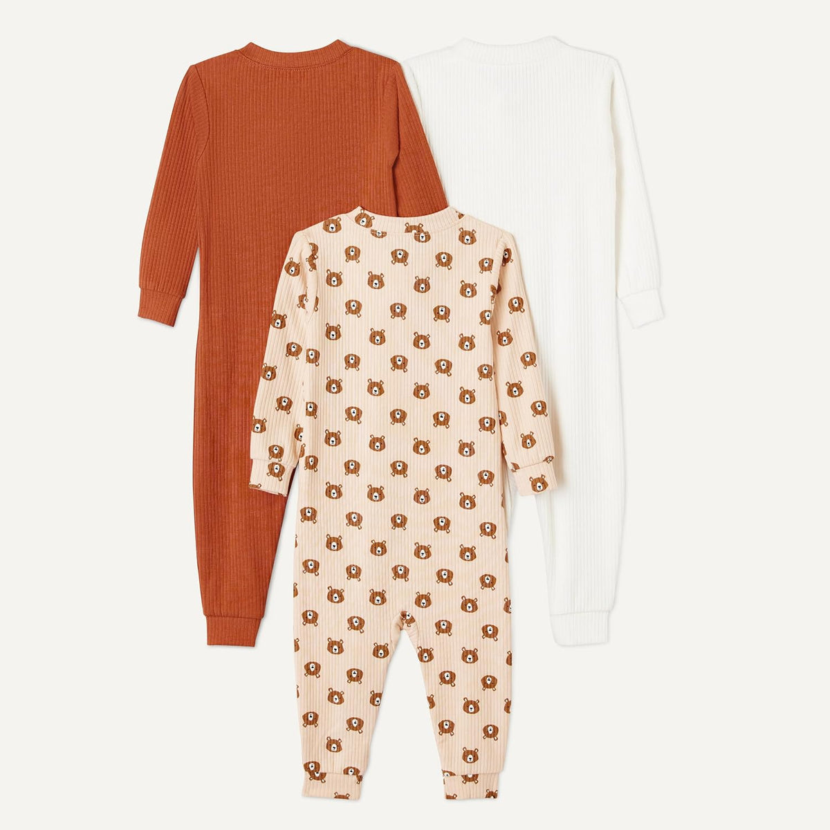 Amazon Essentials Unisex Babies' Ribbed Footless Pajamas
