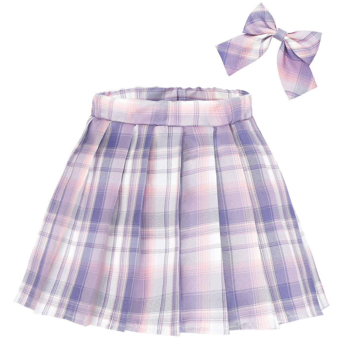 KEREDA Girls Pleated Mini Skirt High Waist Tennis School Uniform Skirts