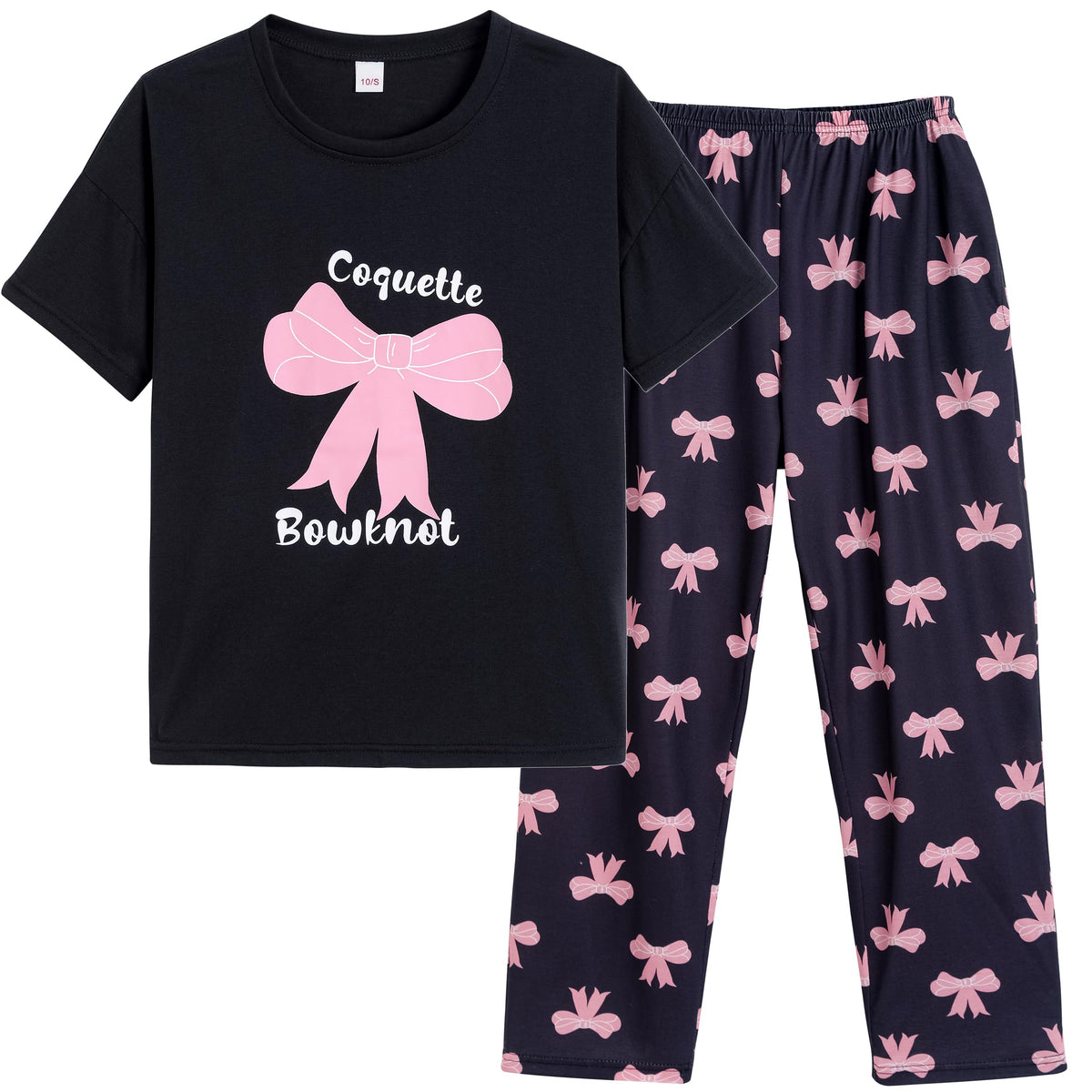 Vopmocld Big Girls' Short Sleeve Long Pant Pajama Sets 2PCS Teens Sleepwear