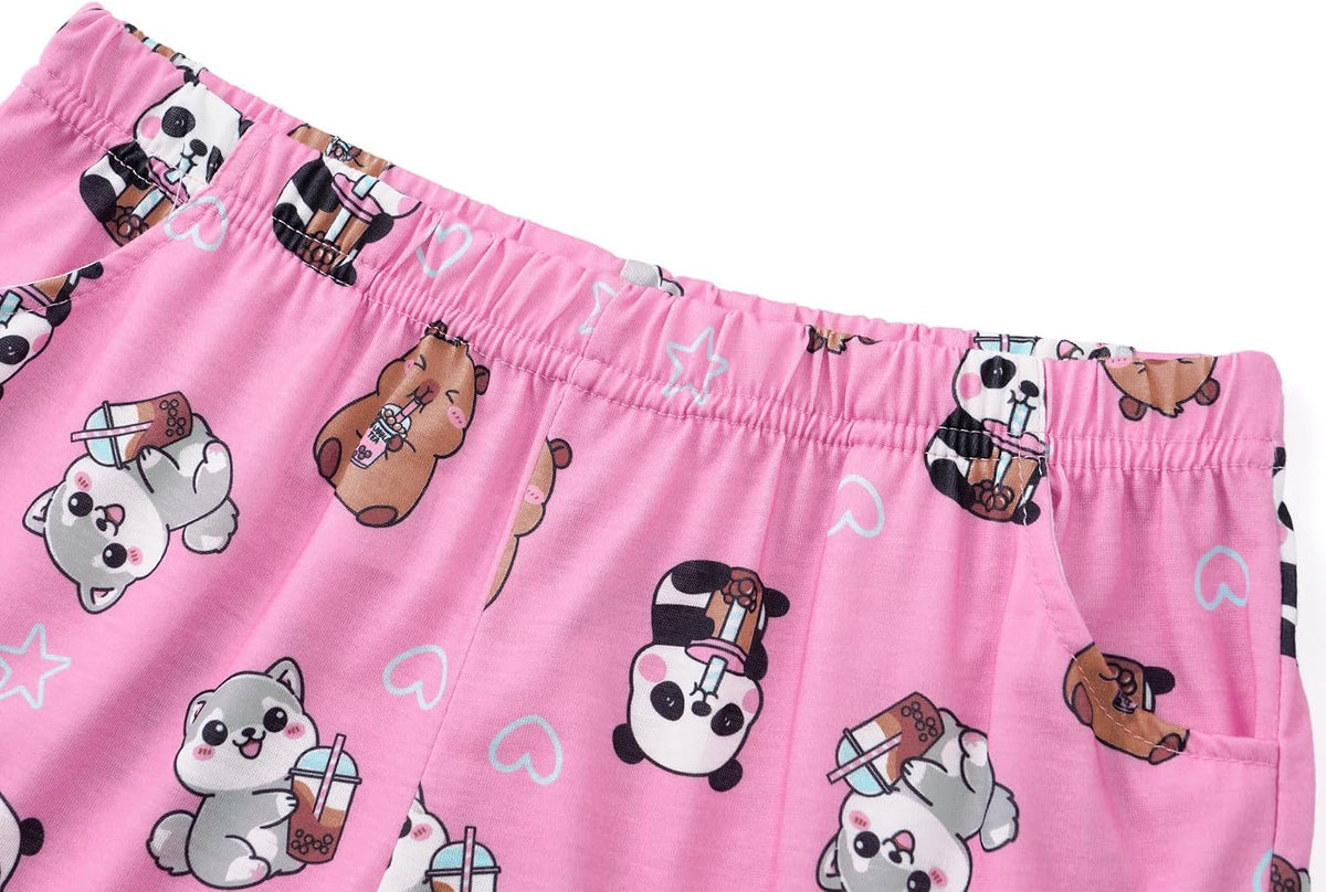 Topgal Little & Big Girls Pajamas Set, Tie-Dye Tank & Shorts, Size 6-18