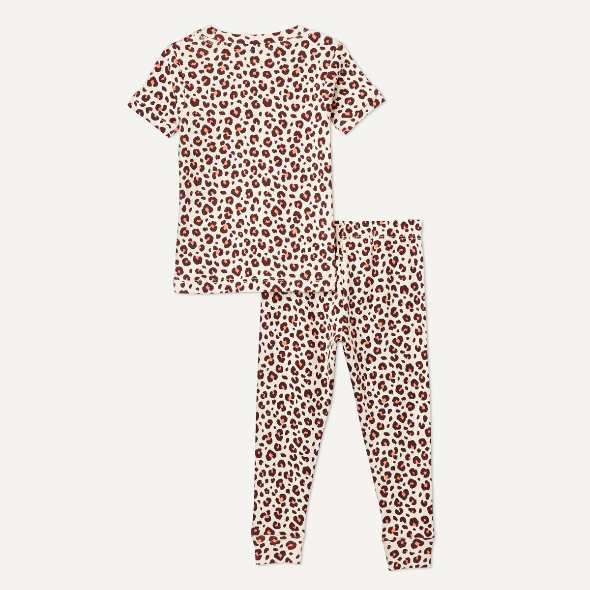 Amazon Essentials Girls' Snug-Fit Cotton Pajama Set, Short-Sleeve T-Shirt and Pants