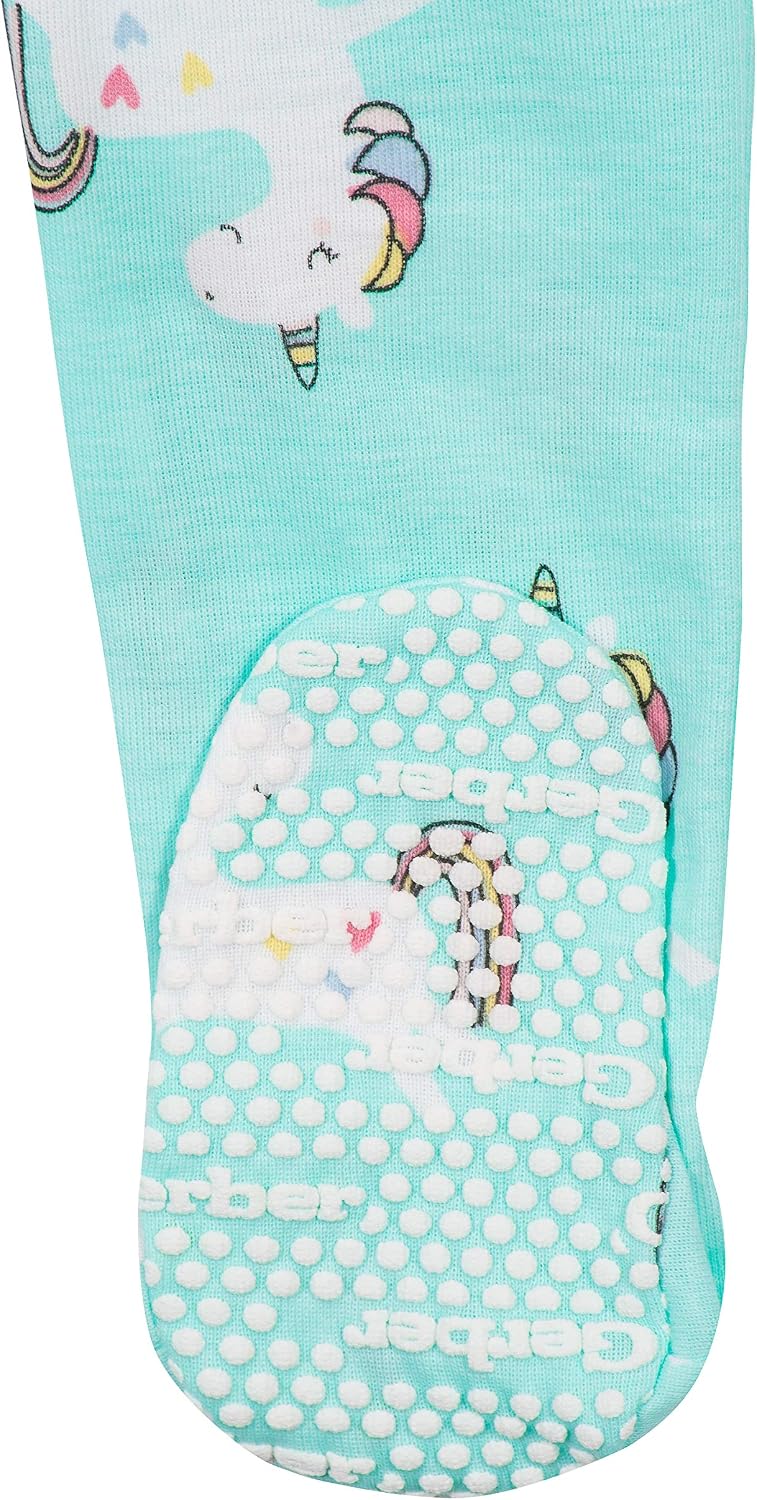 Gerber Baby Girls 2-Pack Footed Pajamas