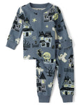 The Children's Place Family Matching Halloween and Holiday Pajama Sets, Cotton