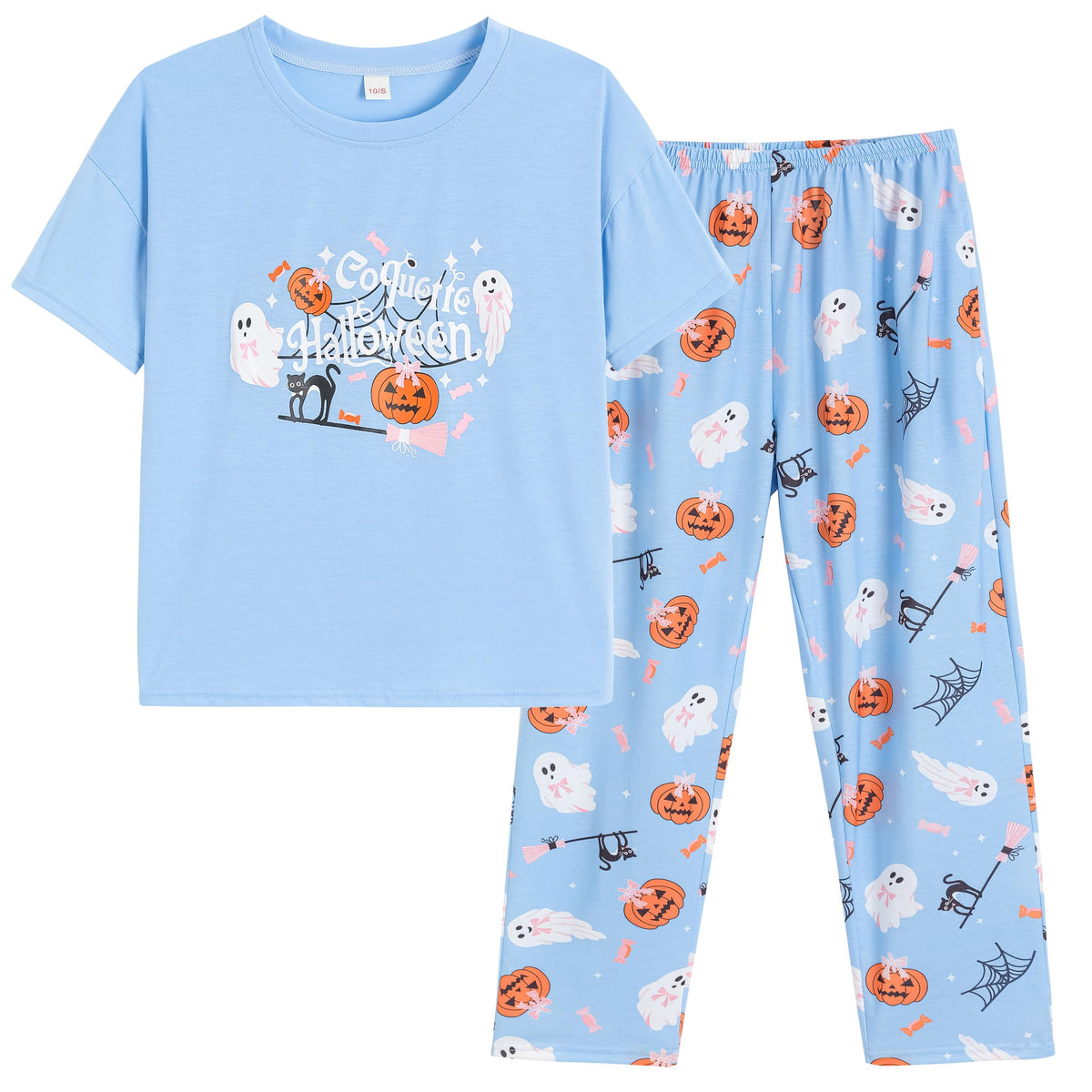 Vopmocld Big Girls' Short Sleeve Long Pant Pajama Sets 2PCS Teens Sleepwear