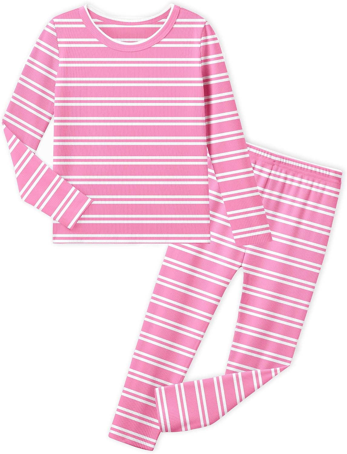 Arshiner Girls Pajamas 2 Piece Snug Fit Kids Pjs Set Long Sleeve Sleepwear