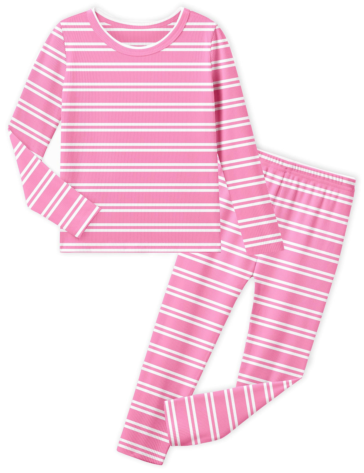 Arshiner Girls Pajamas 2 Piece Snug Fit Kids Pjs Set Long Sleeve Sleepwear