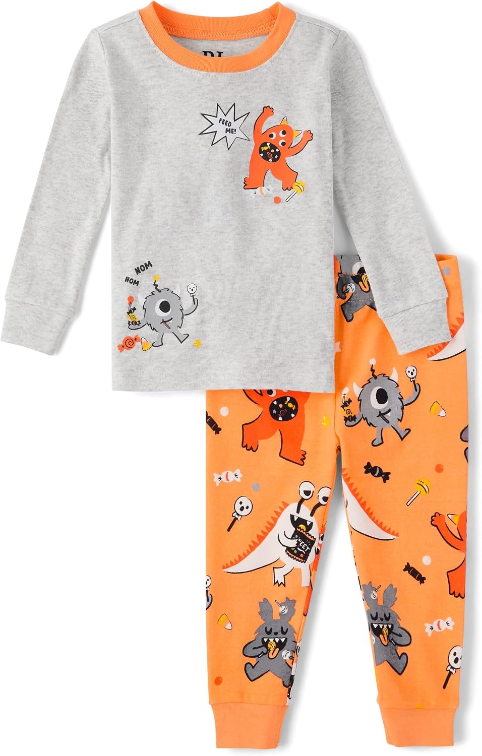 The Children's Place Baby and Kids' Sibling Matching Halloween and Holiday Pajama Sets, Cotton