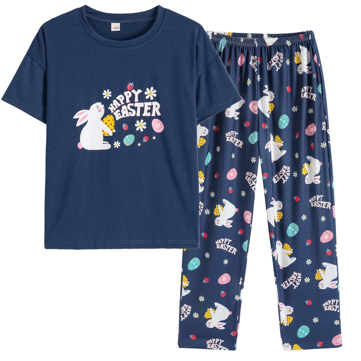 Vopmocld Big Girls' Short Sleeve Long Pant Pajama Sets 2PCS Teens Sleepwear