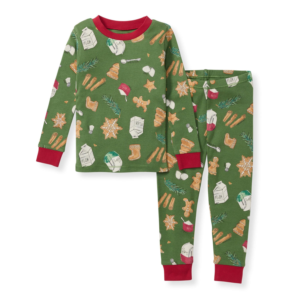 Burt's Bees Baby Girls Organic Cotton Pajamas, Toddler PJ Set, 2-PC