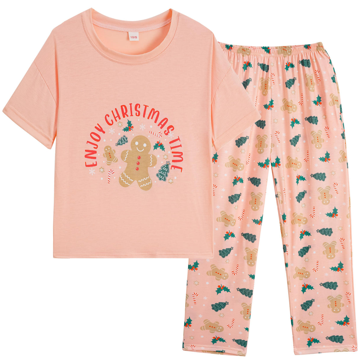 Vopmocld Big Girls' Short Sleeve Long Pant Pajama Sets 2PCS Teens Sleepwear