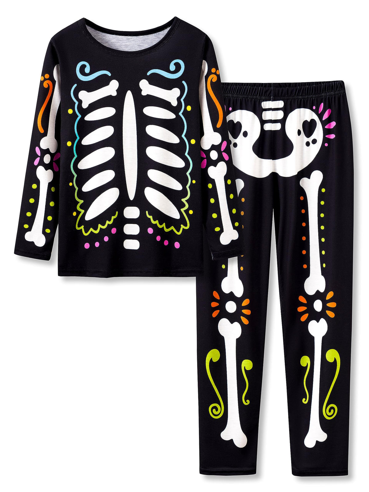 Tebbis Girls Long Sleeve Pants 2 Piece Trendy Print Pajama Set Size 6-18