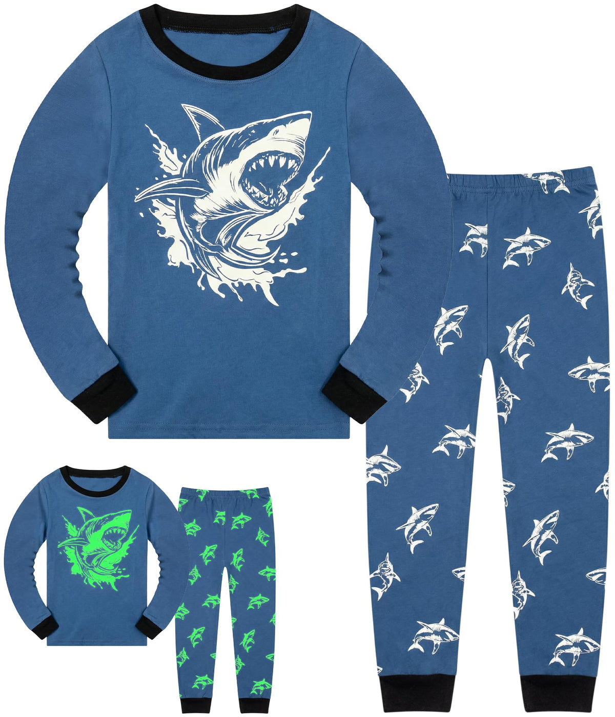 HONGTEYA Cotton Kids Toddler Clothes Set Long Sleeve for Boys Girls 3-8T