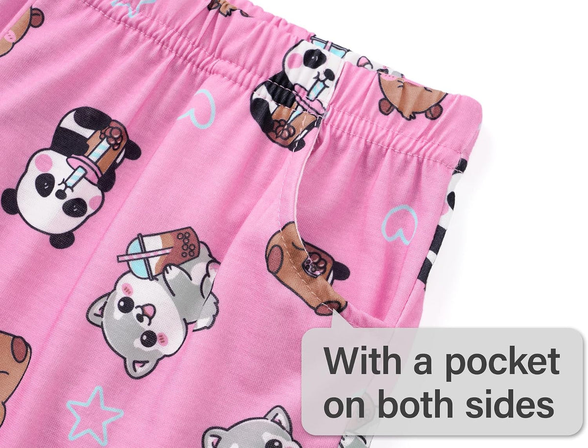 Topgal Little & Big Girls Pajamas Set, Tie-Dye Tank & Shorts, Size 6-18