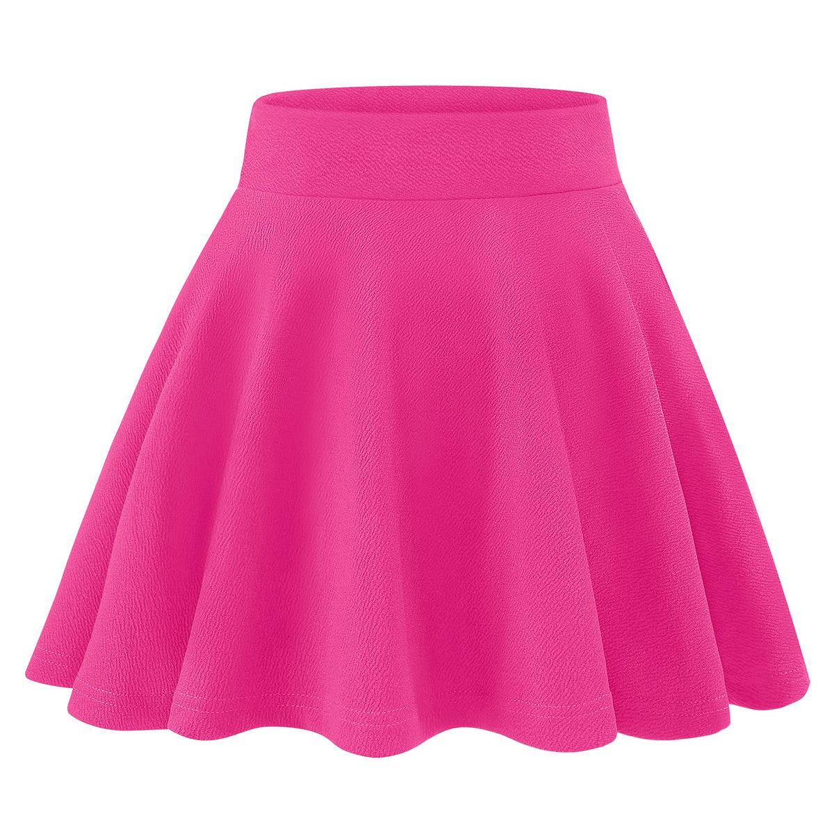 KEREDA Girls Casual Mini High Waist Flared Pleated Skater Uniform Skirts