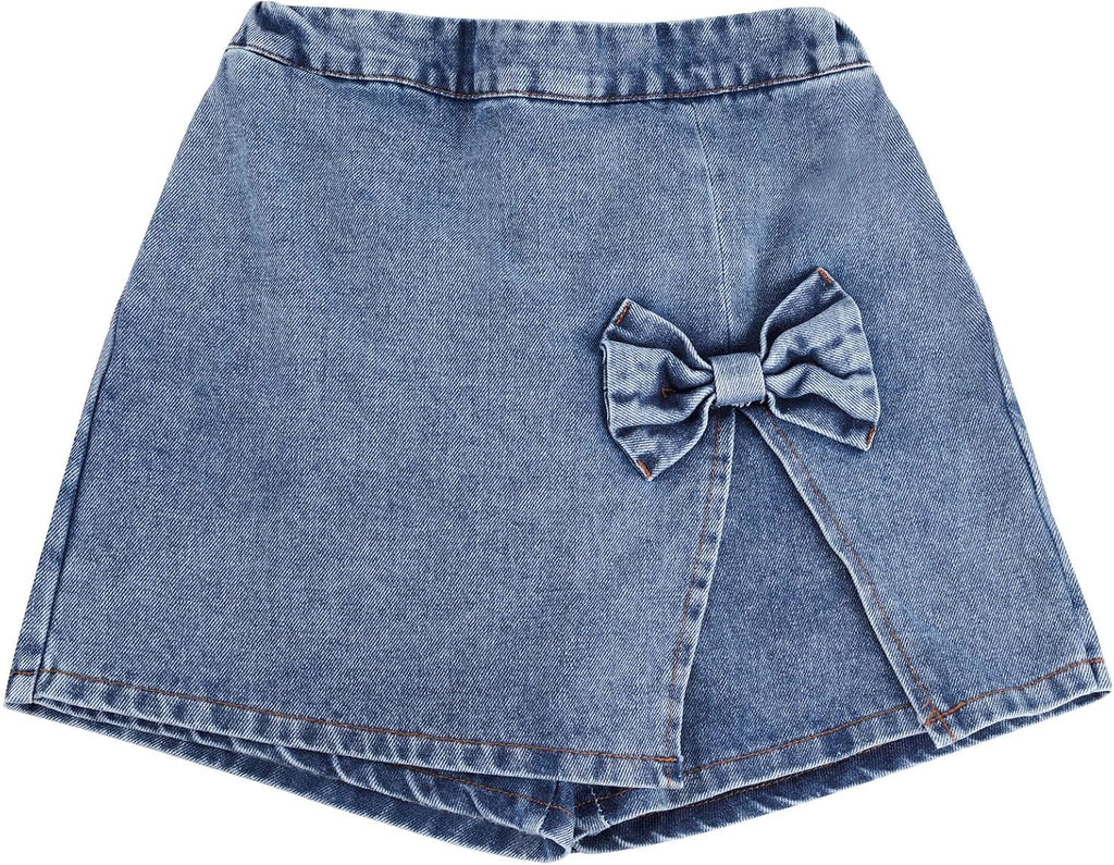 Girls Denim Skirt Toddler Girls Jean Skorts for Kid 3T-9Y Jean Shorts